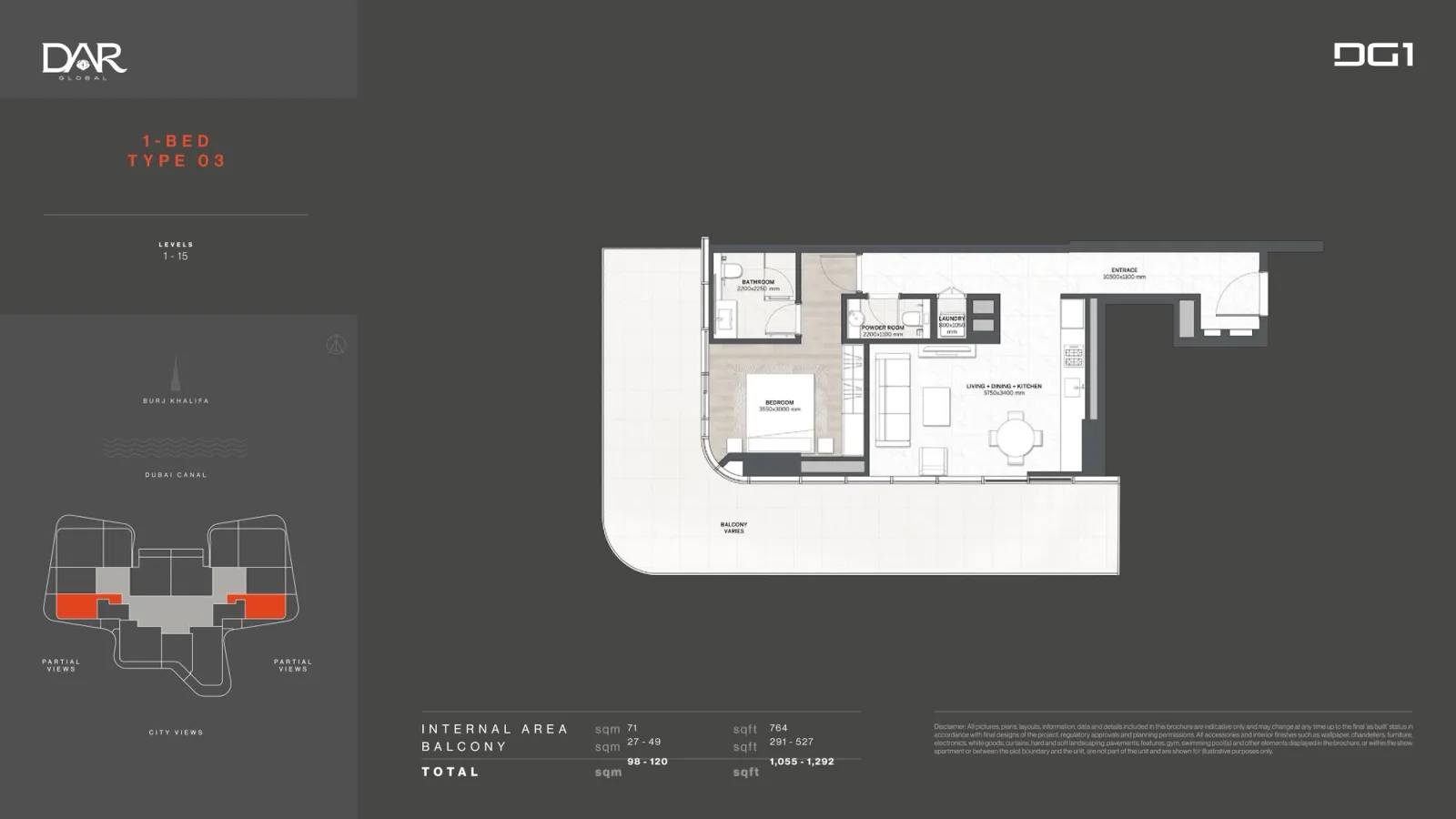 Floor plan for Type 03