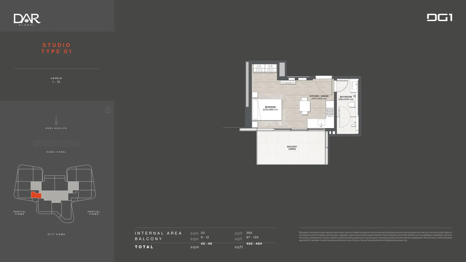 Floor plan for Type 01