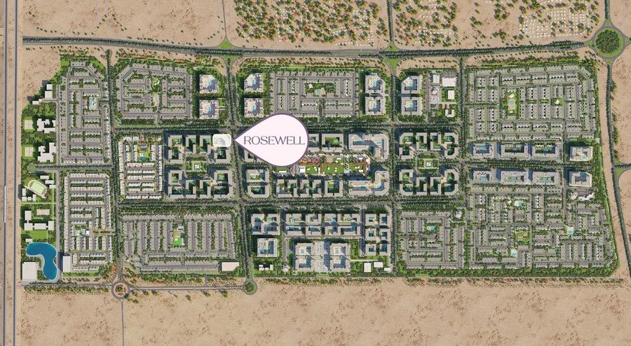 Rosewell by Nshama, Town Square | Damac New Projects | Projectory master plan