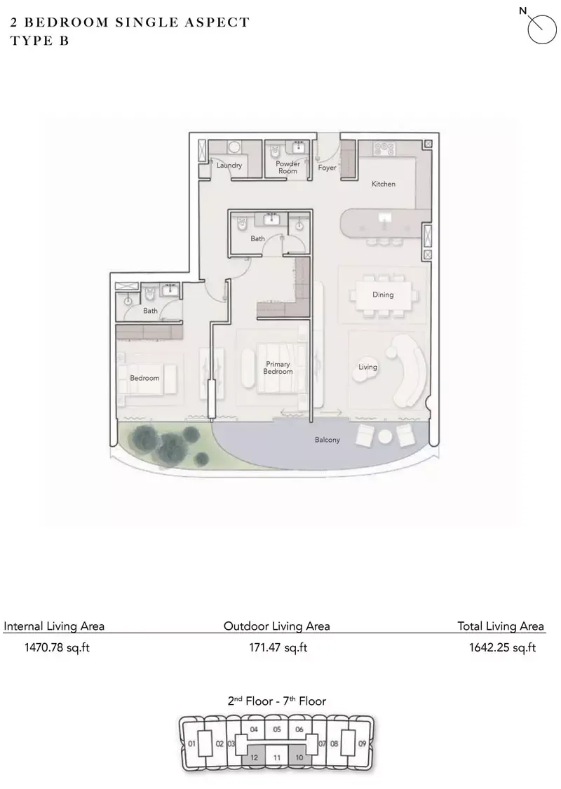 Floor plan for Type B