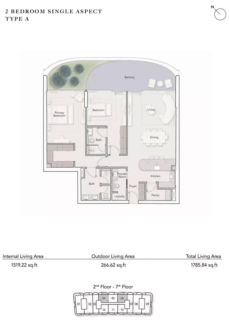 Floor plan for Type A
