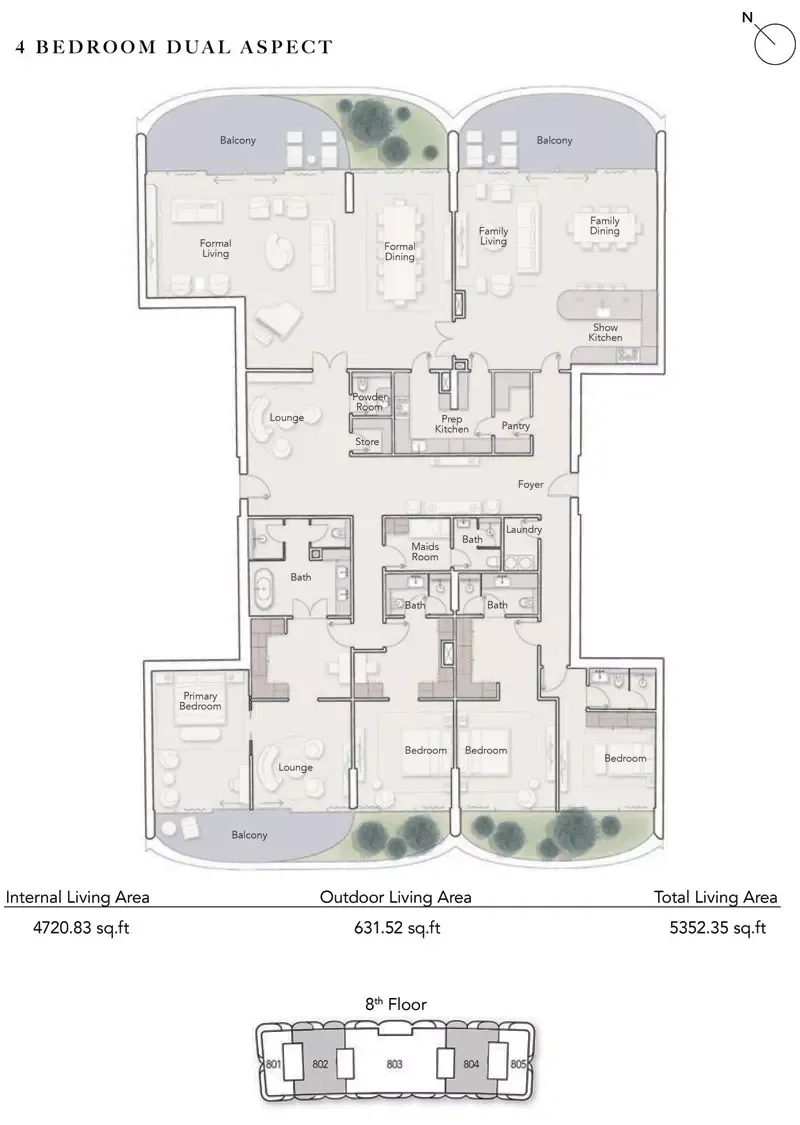 Floor plan for Type A
