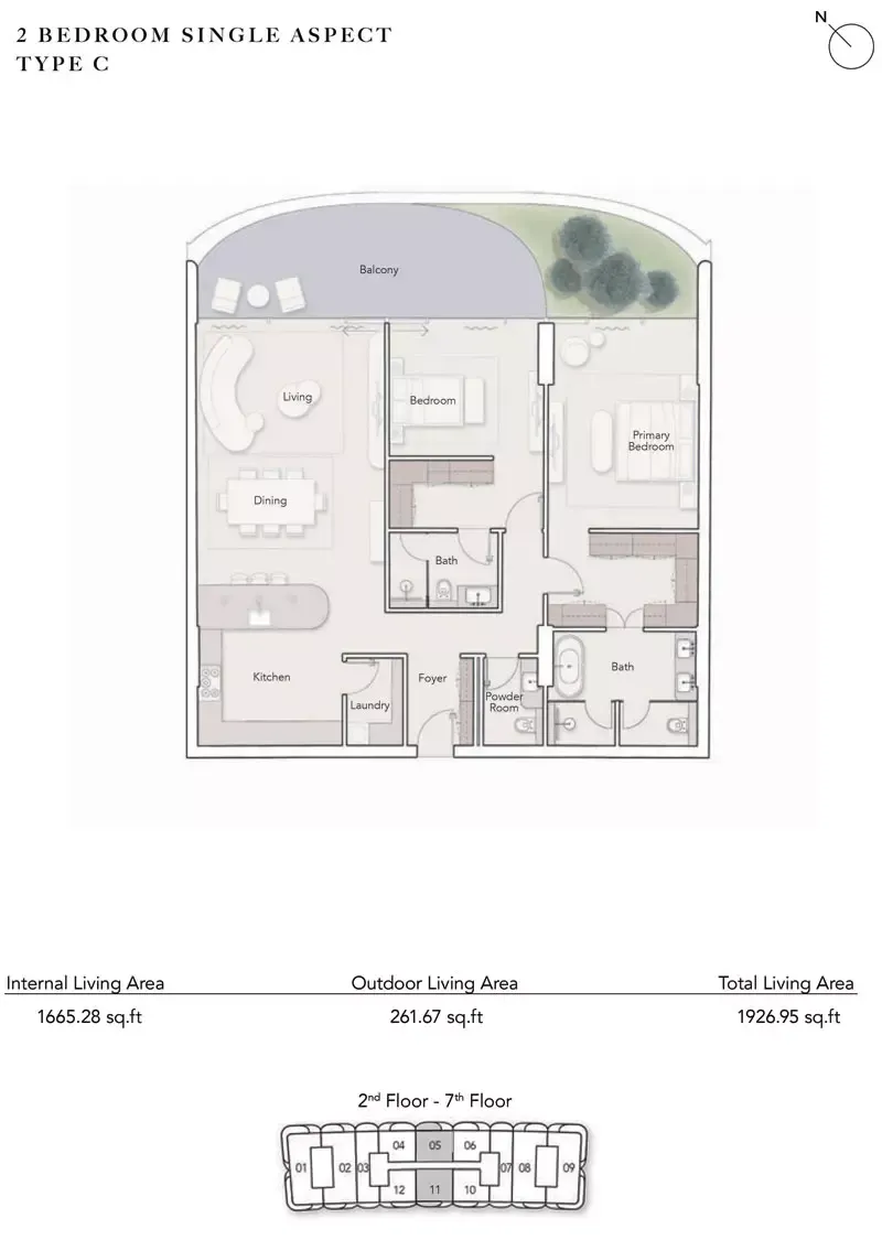 Floor plan for Type C
