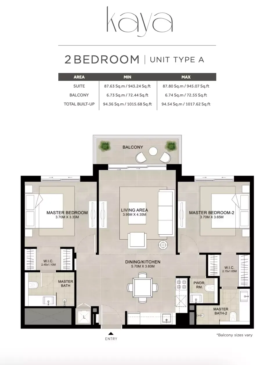Floor plan for Type A