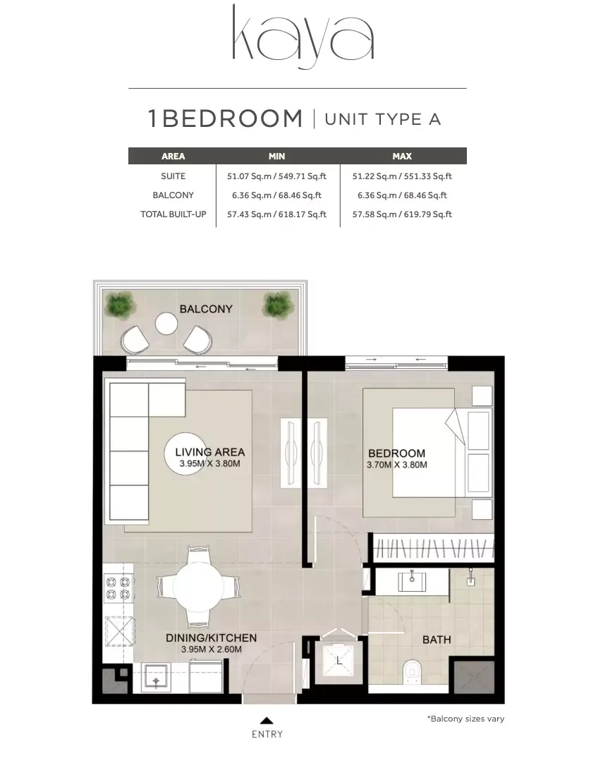 Floor plan for Type A