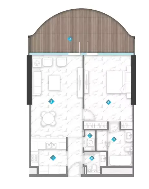 Floor plan for Type A