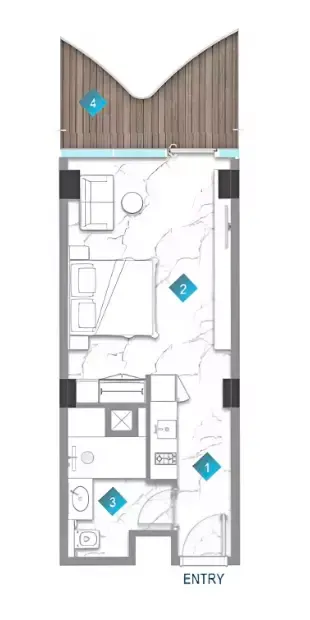 Floor plan for Type A