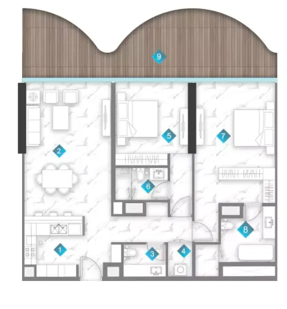 Floor plan for Type A