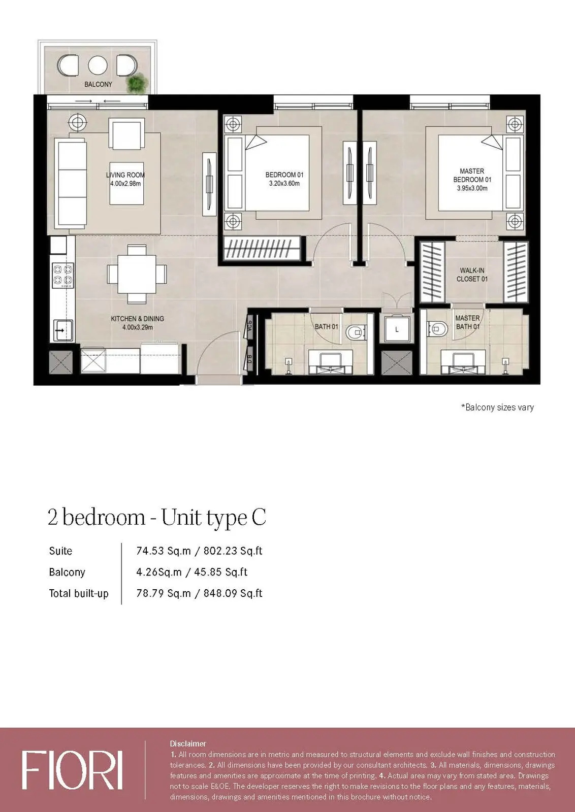 Floor plan for Type C