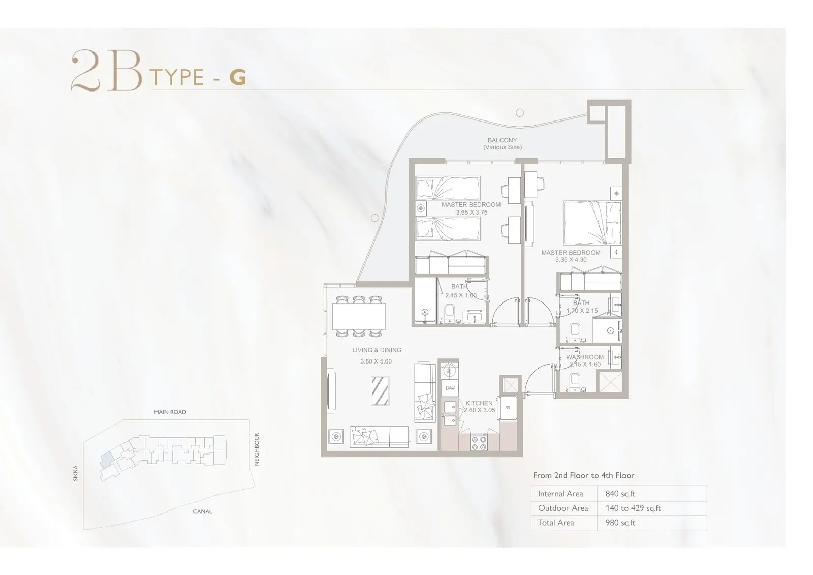 Floor plan for Type G