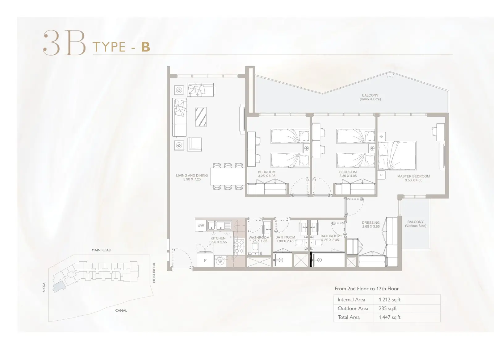 Floor plan for Type B