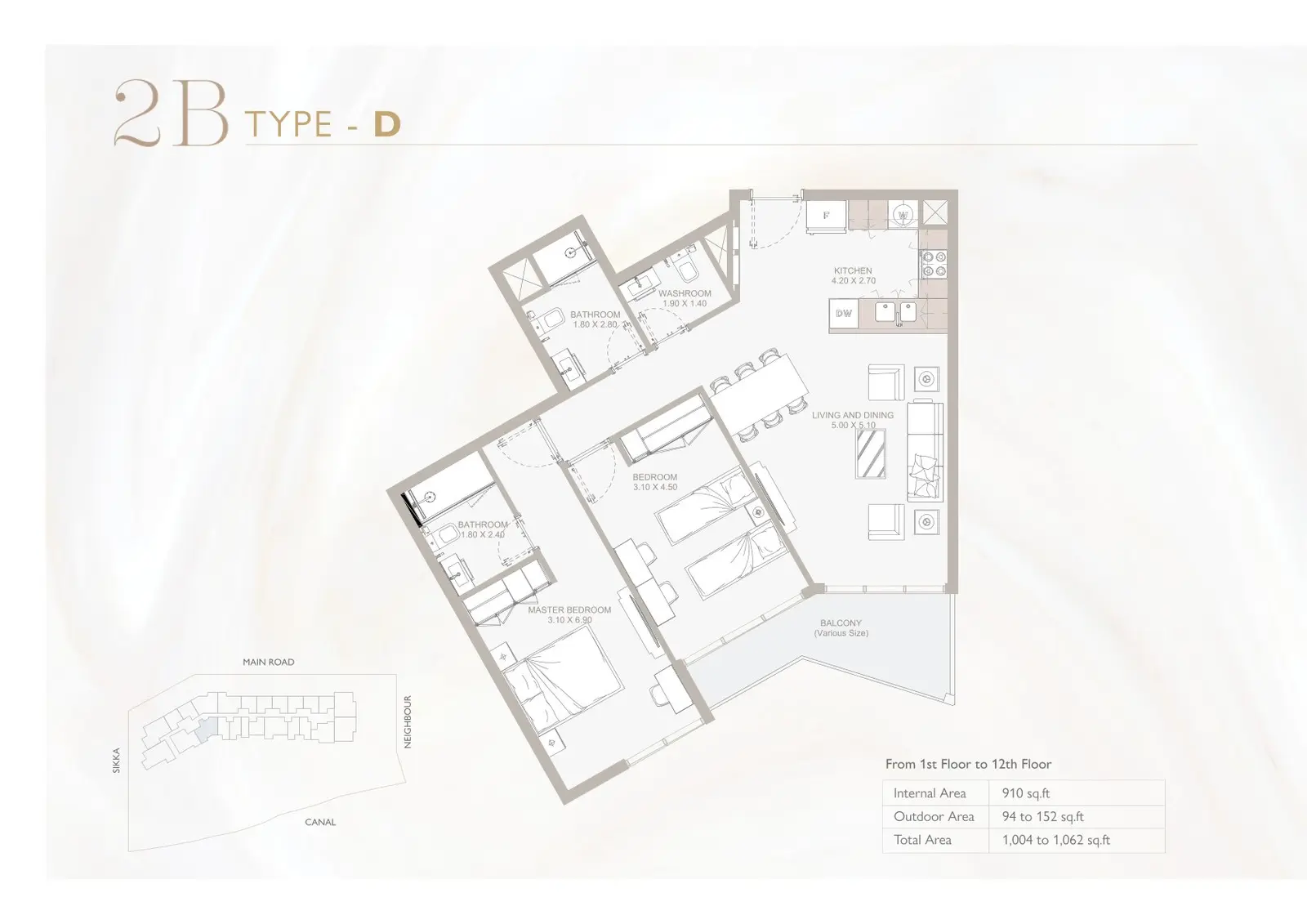Floor plan for Type D