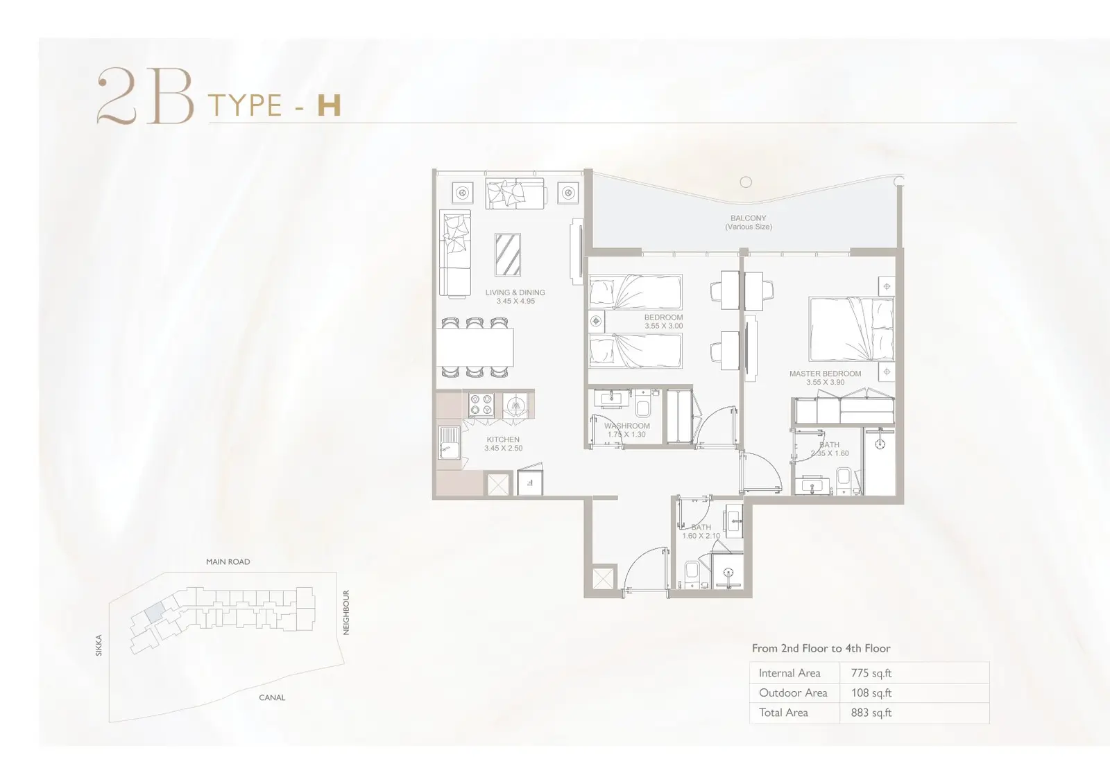 Floor plan for Type H