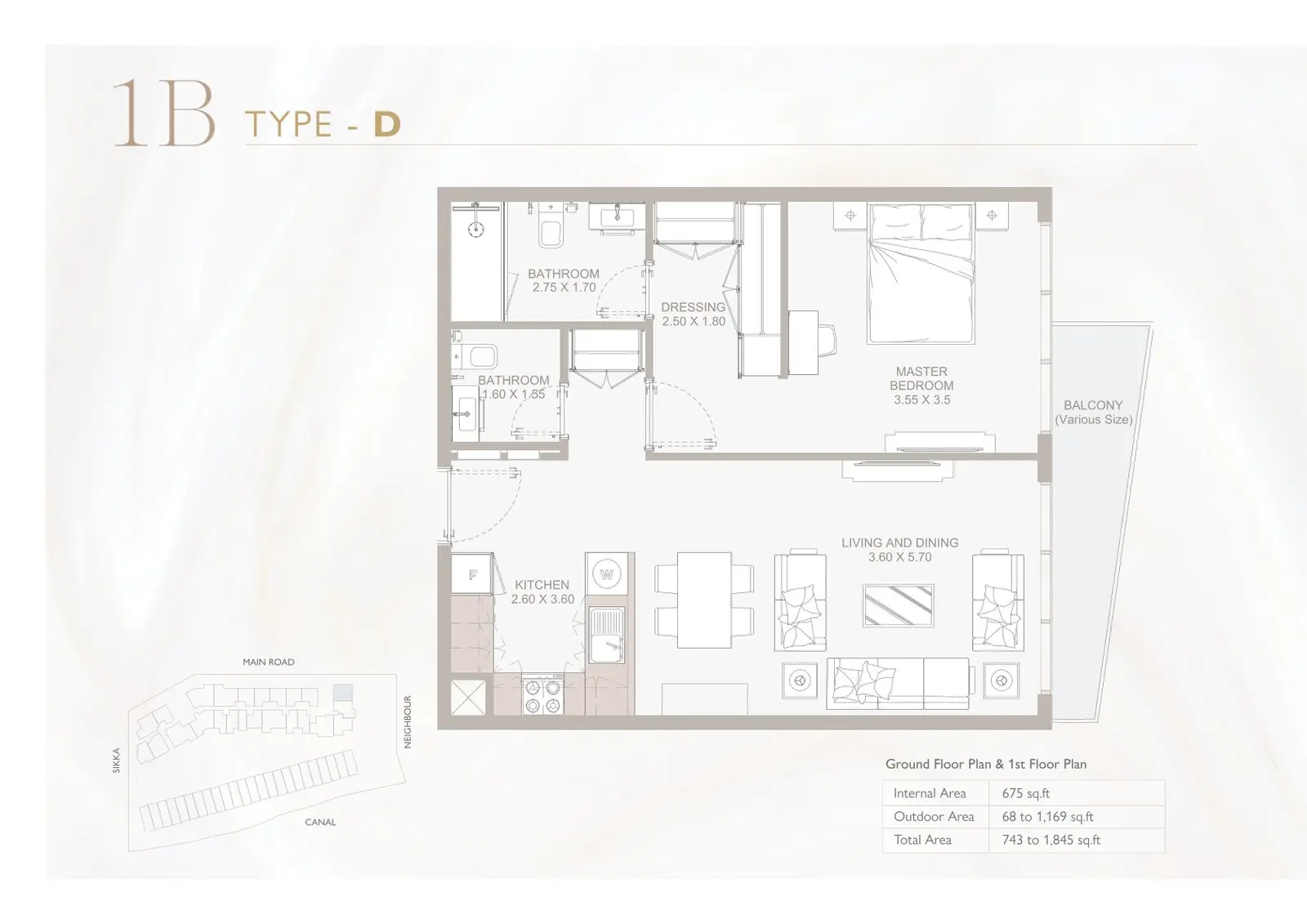 Floor plan for Type D