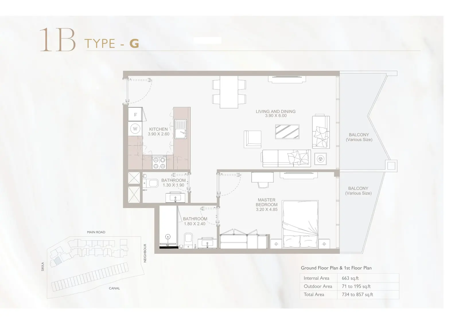 Floor plan for Type G