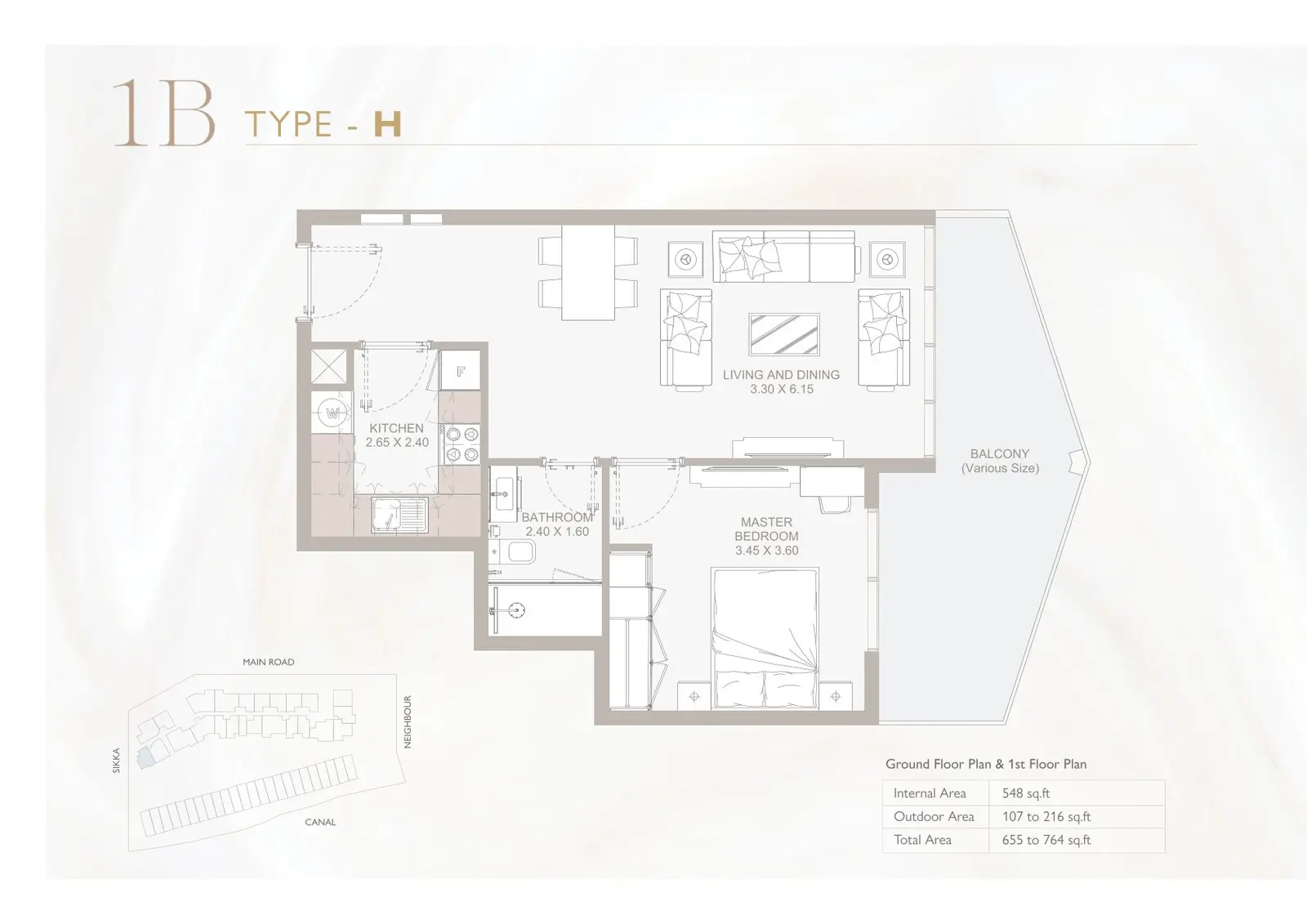 Floor plan for Type H