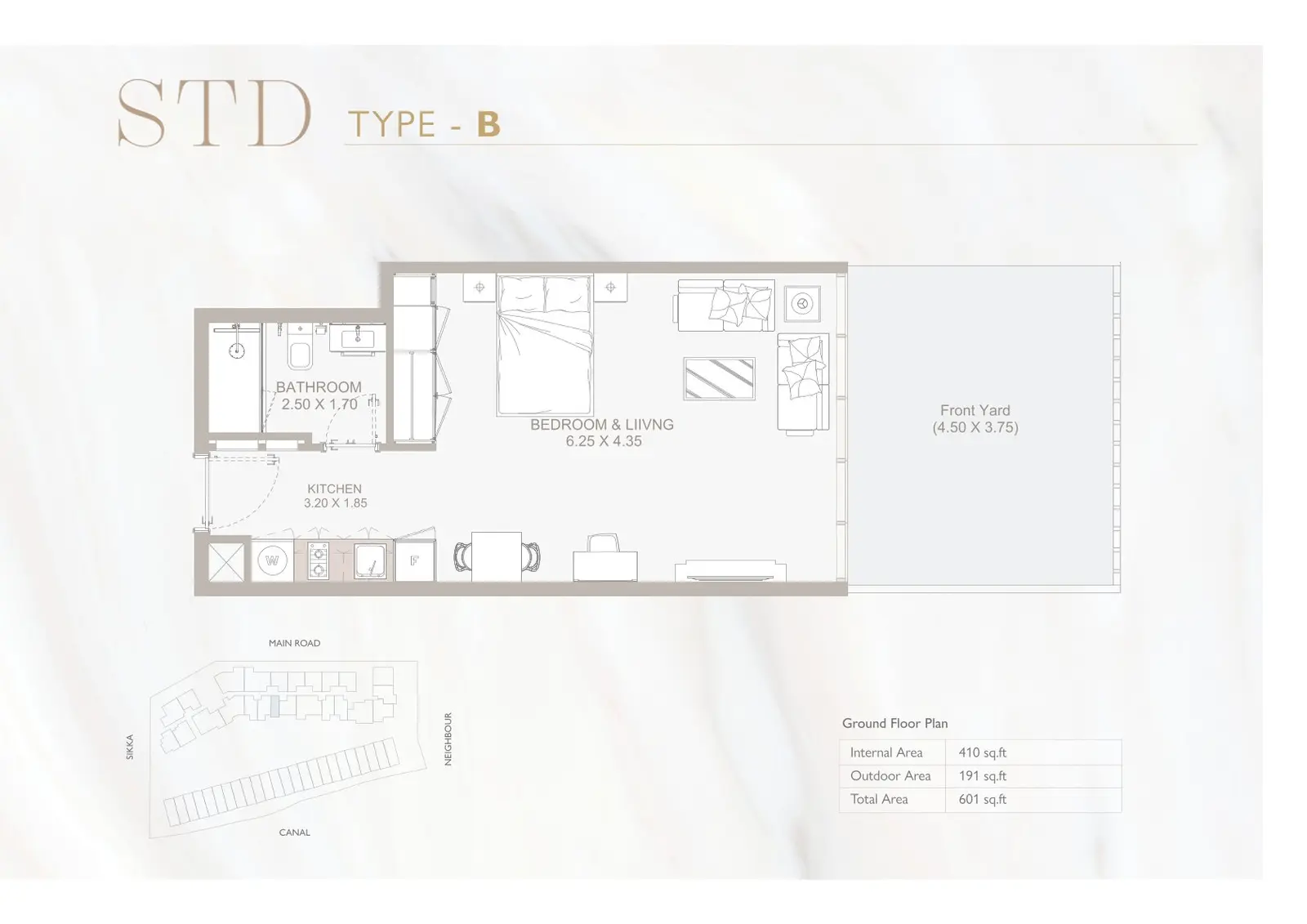 Floor plan for Type B
