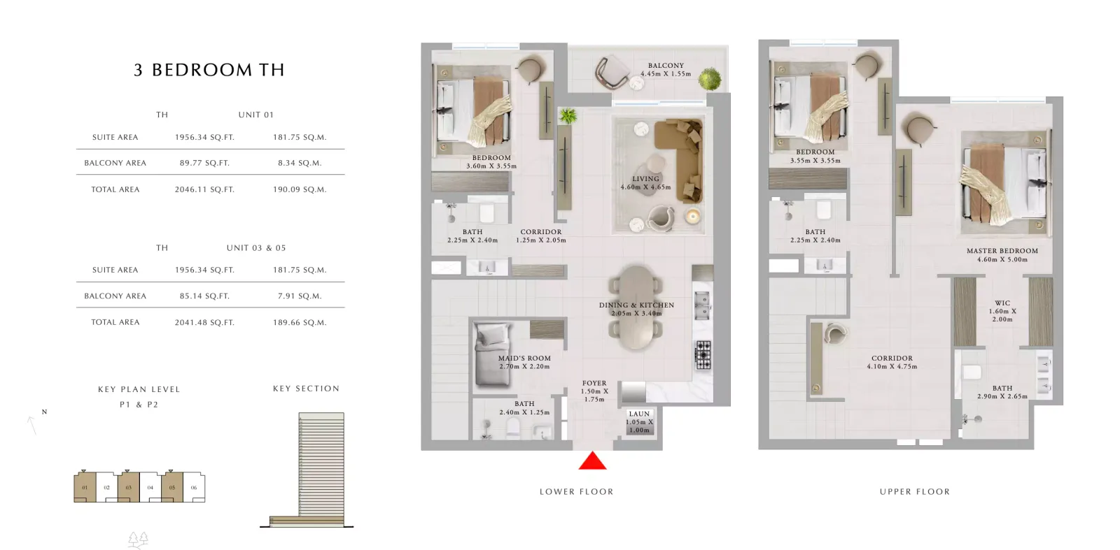 Floor plan for Unit 01