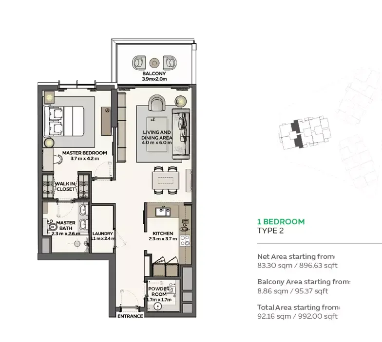 Floor plan for Type 2