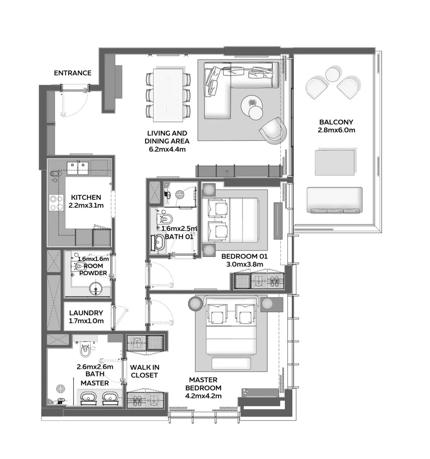 Floor plan for Type 6