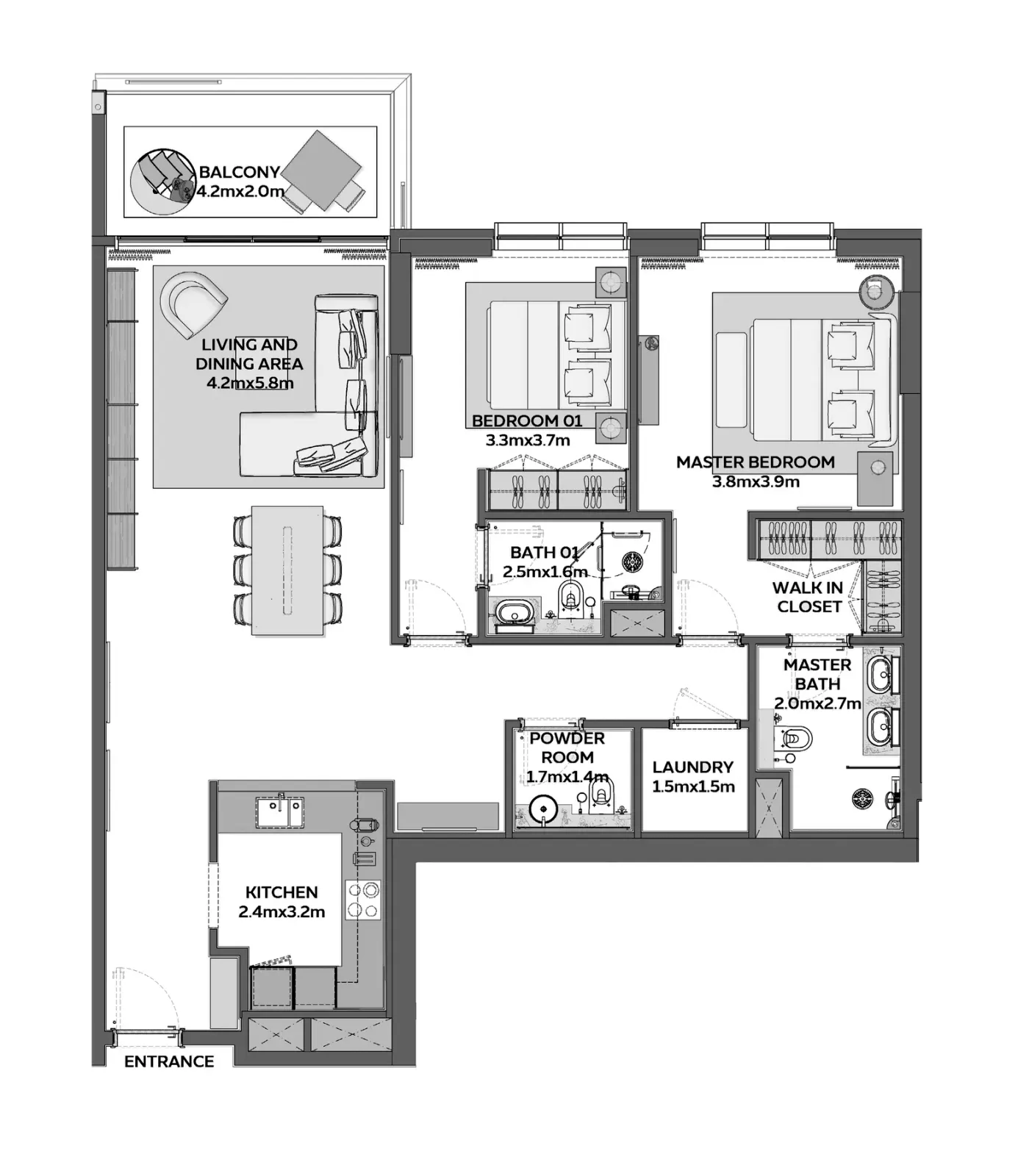 Floor plan for Type 4