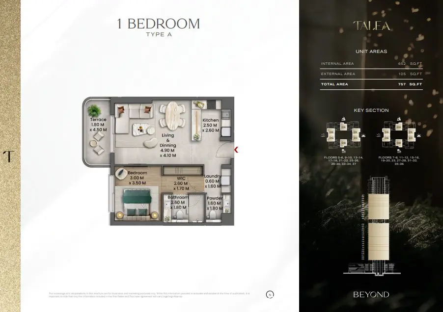 Floor plan for Type A