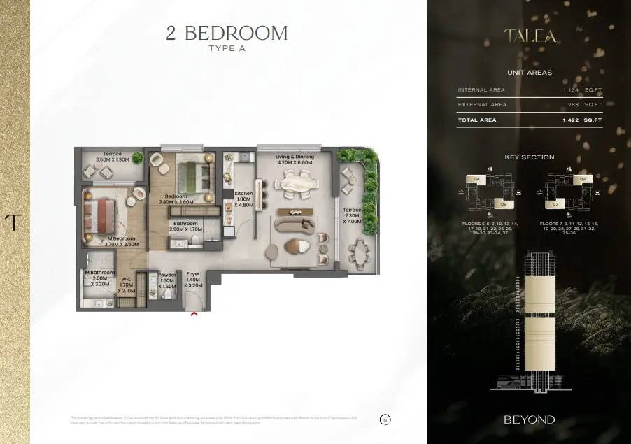 Floor plan for Type A