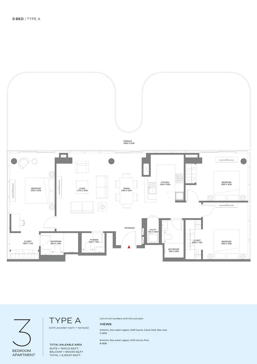 Floor plan for Type A