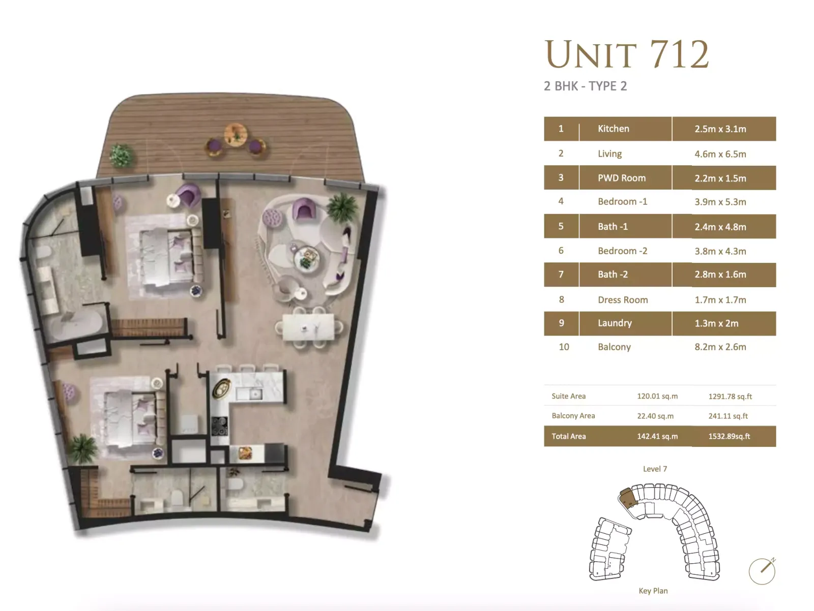 Floor plan for Type 2