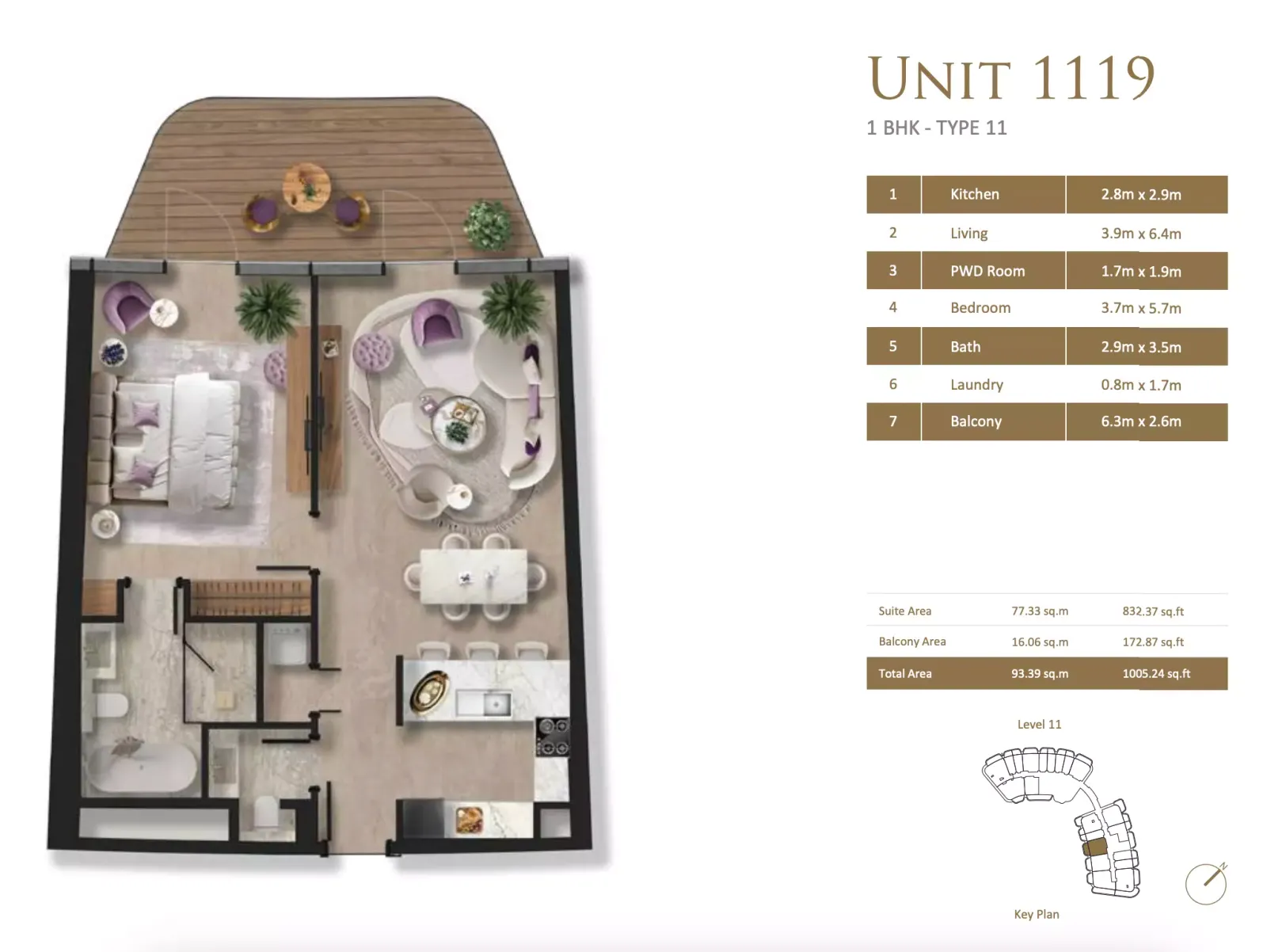 Floor plan for Type 11