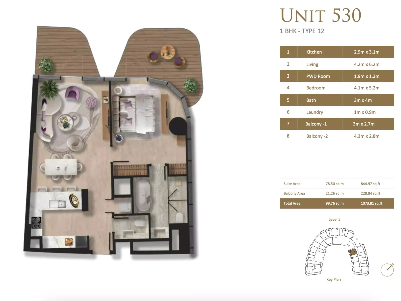 Floor plan for Type 12