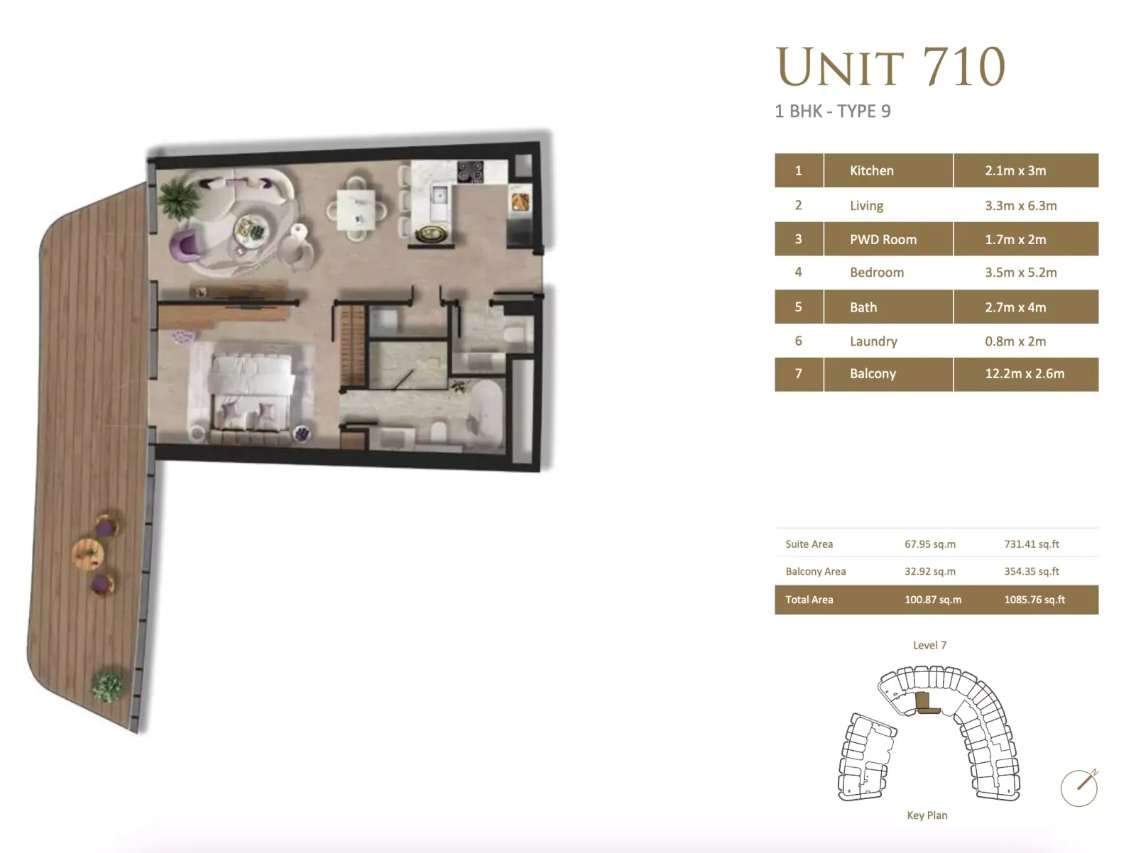 Floor plan for Type 9
