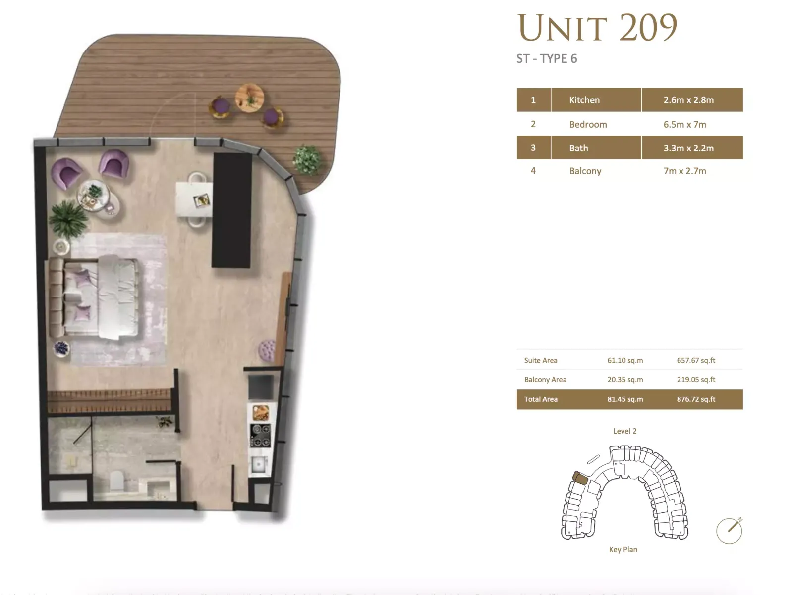 Floor plan for Type 6
