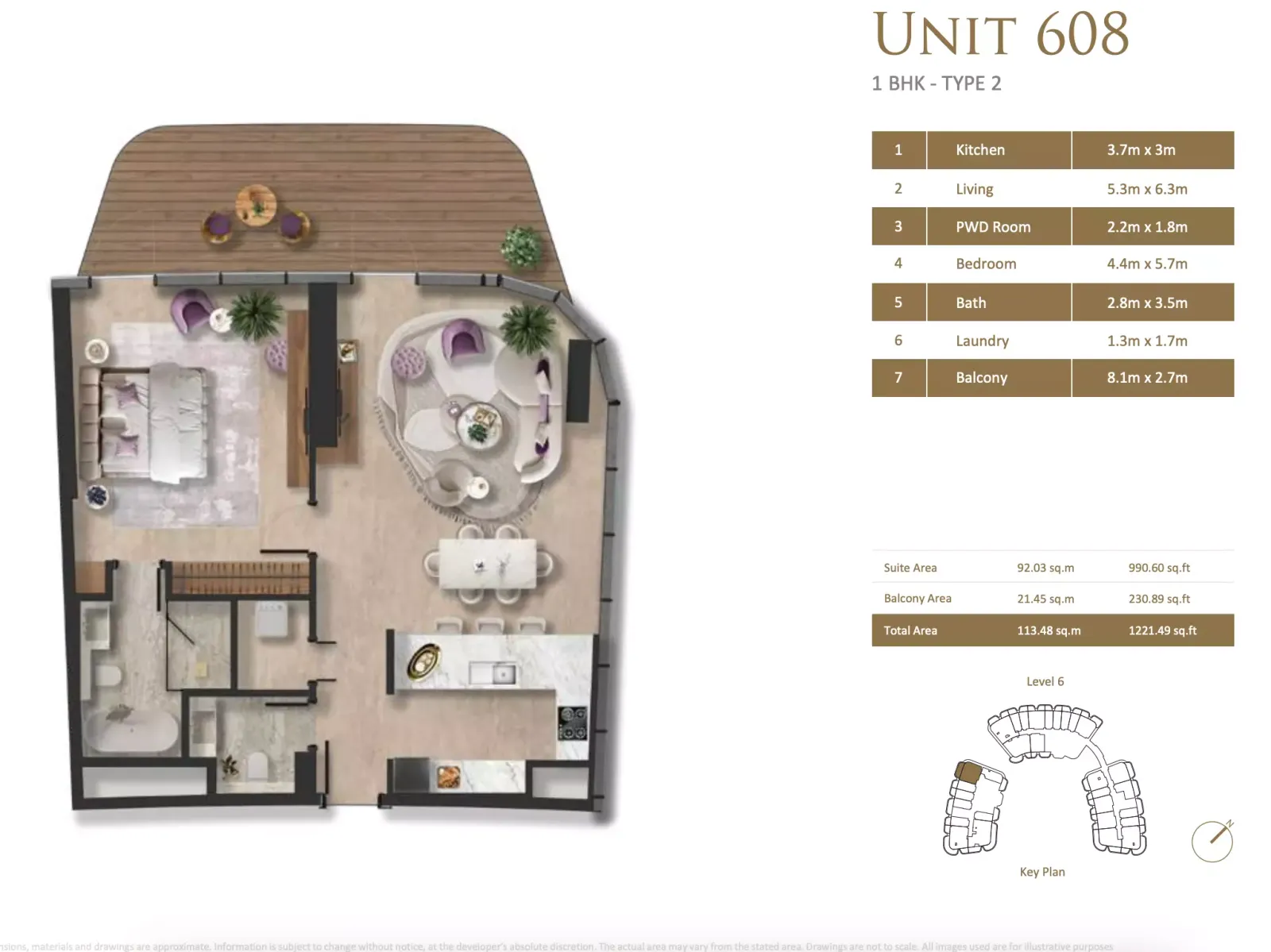 Floor plan for Type 2