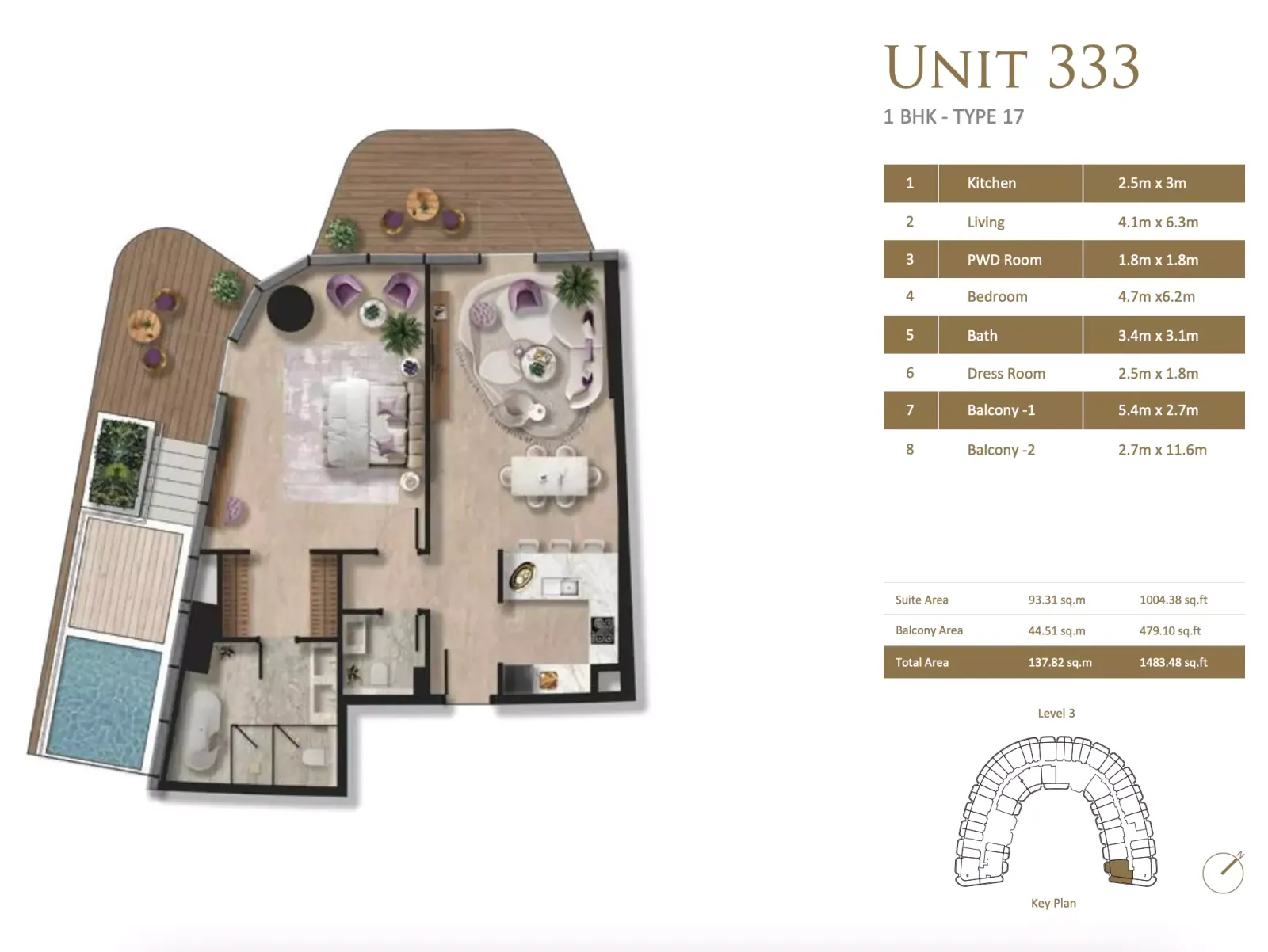 Floor plan for Type 17