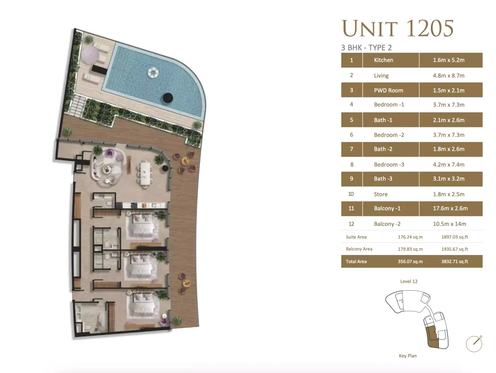 Floor plan for Type 2
