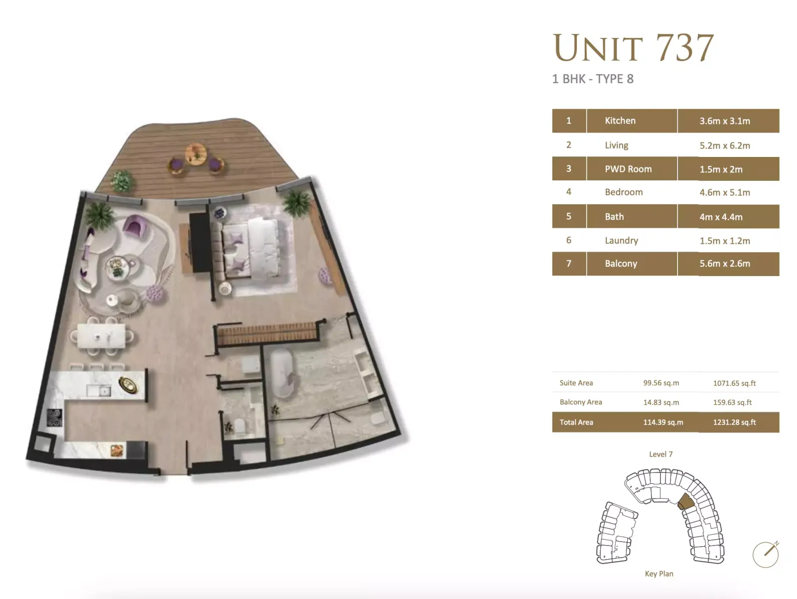 Floor plan for Type 8
