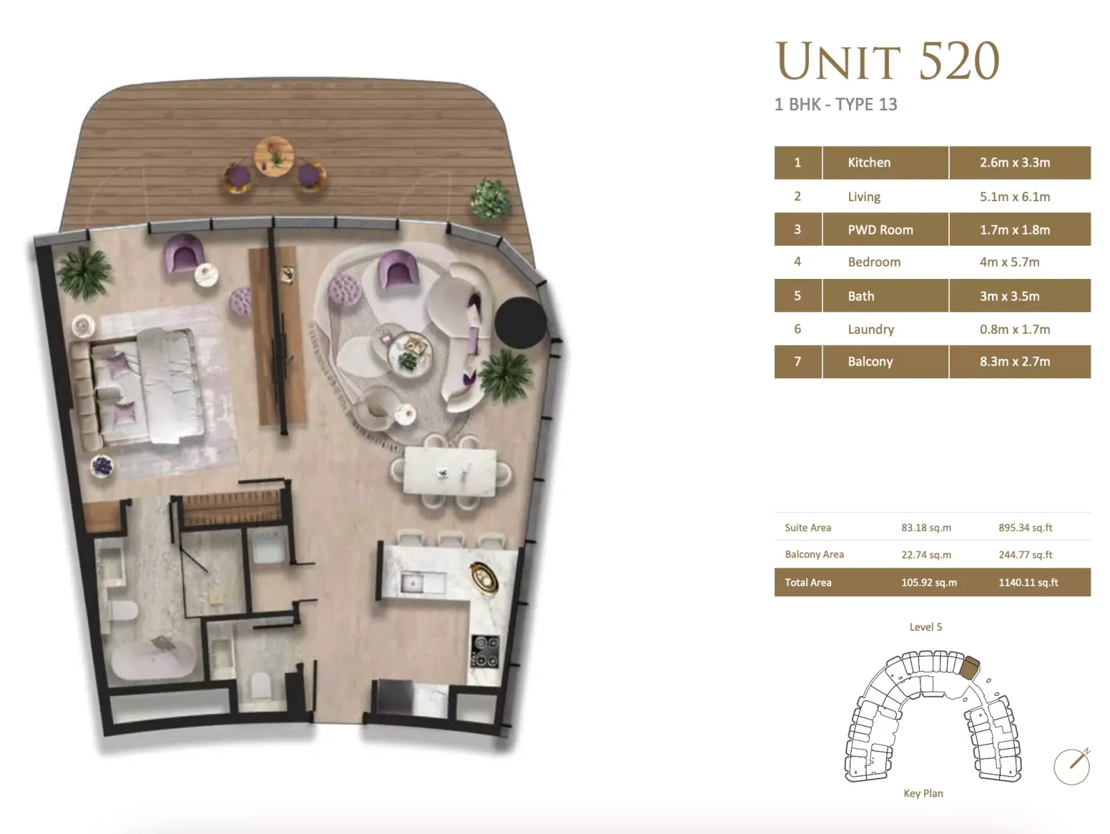 Floor plan for Type 13