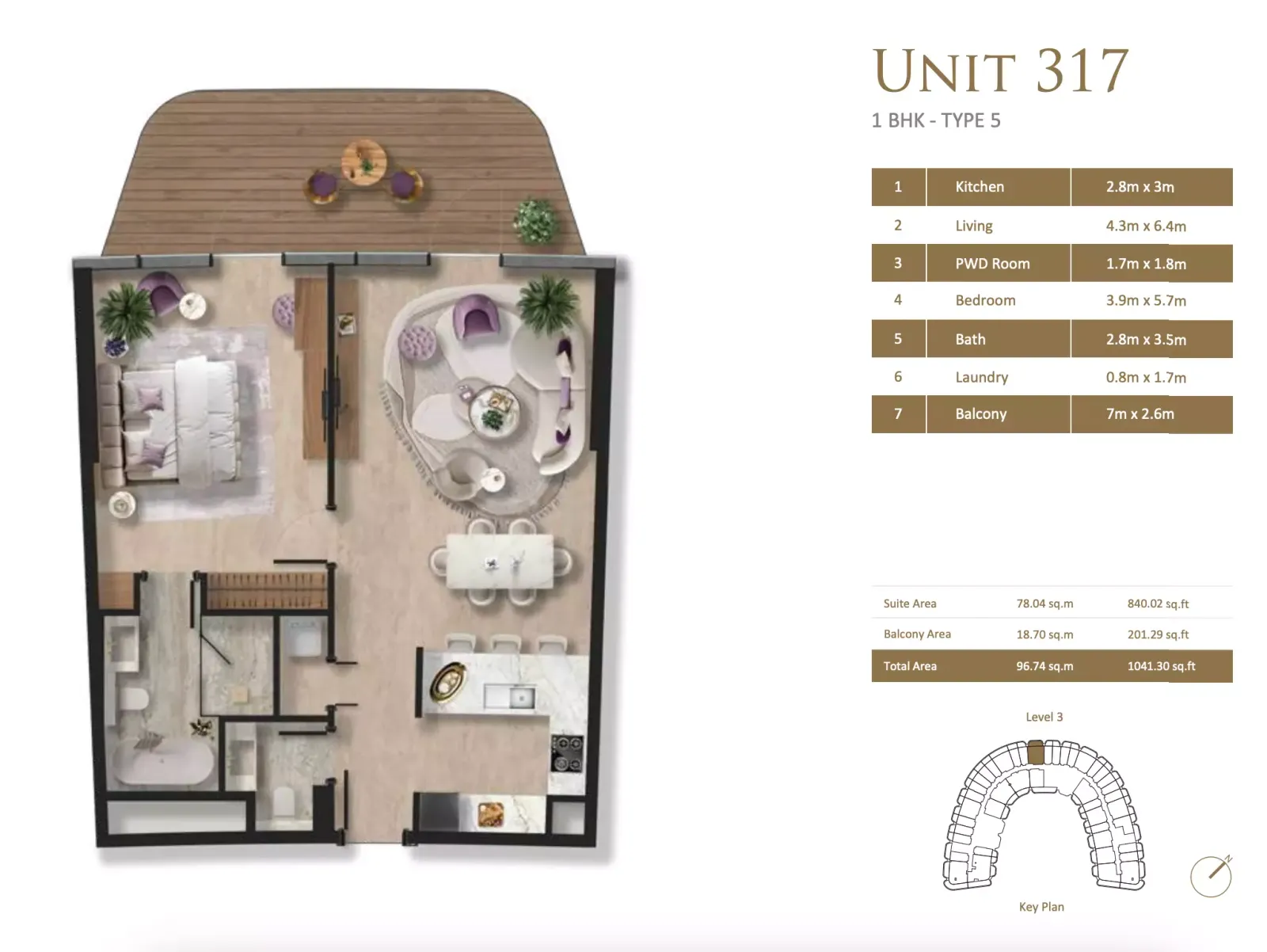 Floor plan for Type 5