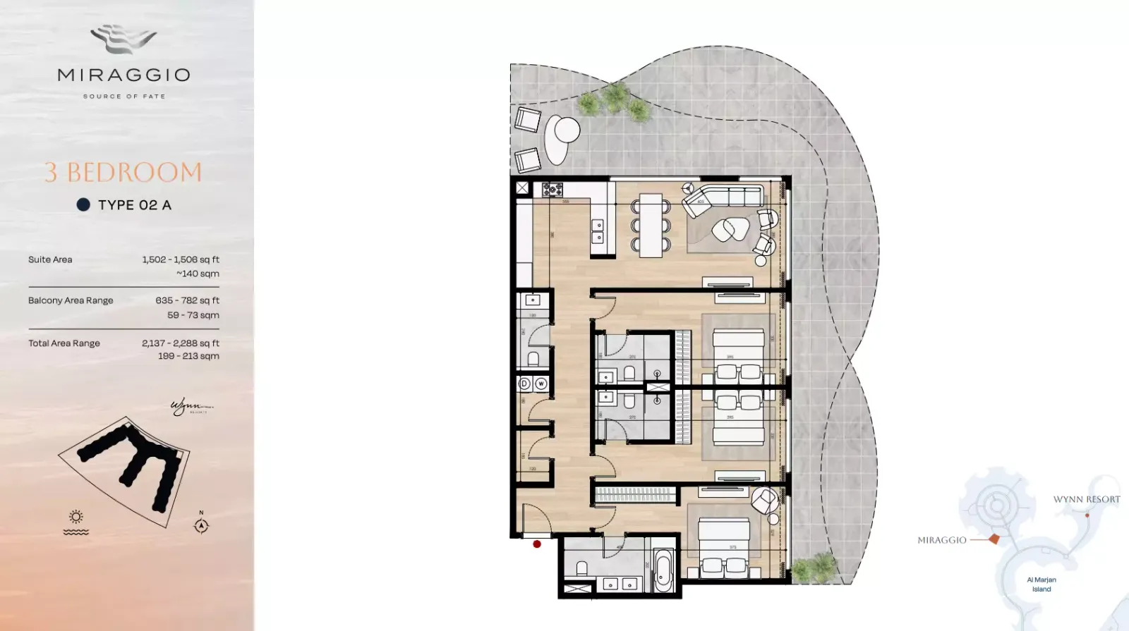 Floor plan for Type 02A