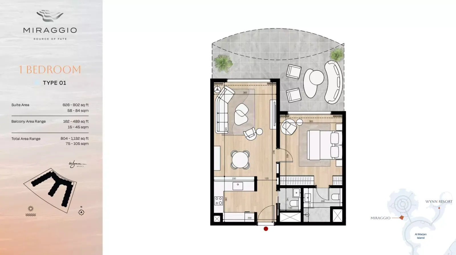 Floor plan for Type 01