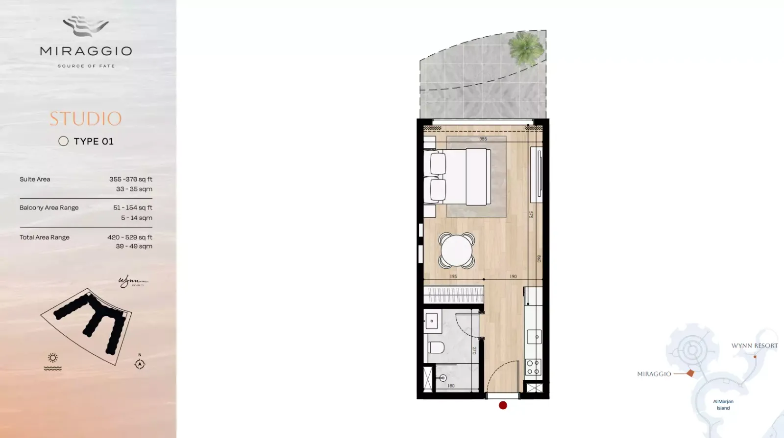 Floor plan for Type 01