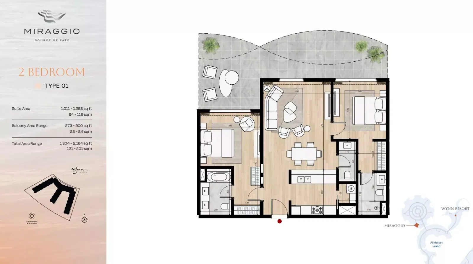 Floor plan for Type 01