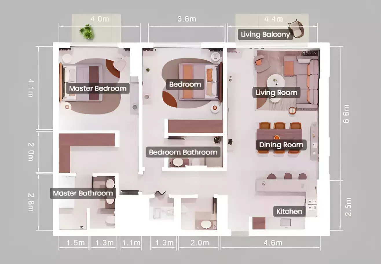 Floor plan for Type A