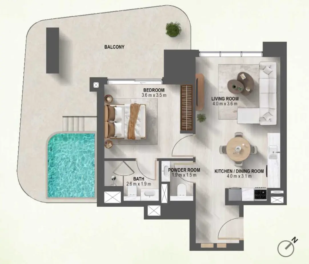 Floor plan for Type B