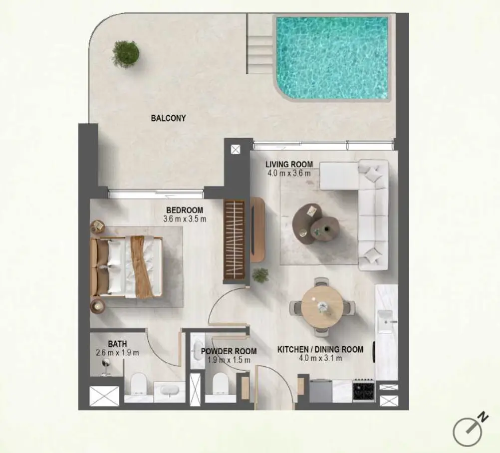 Floor plan for Type A2