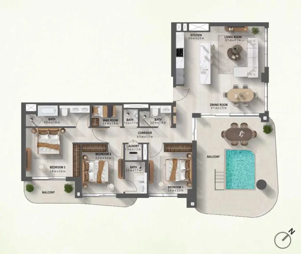 Floor plan for Type A
