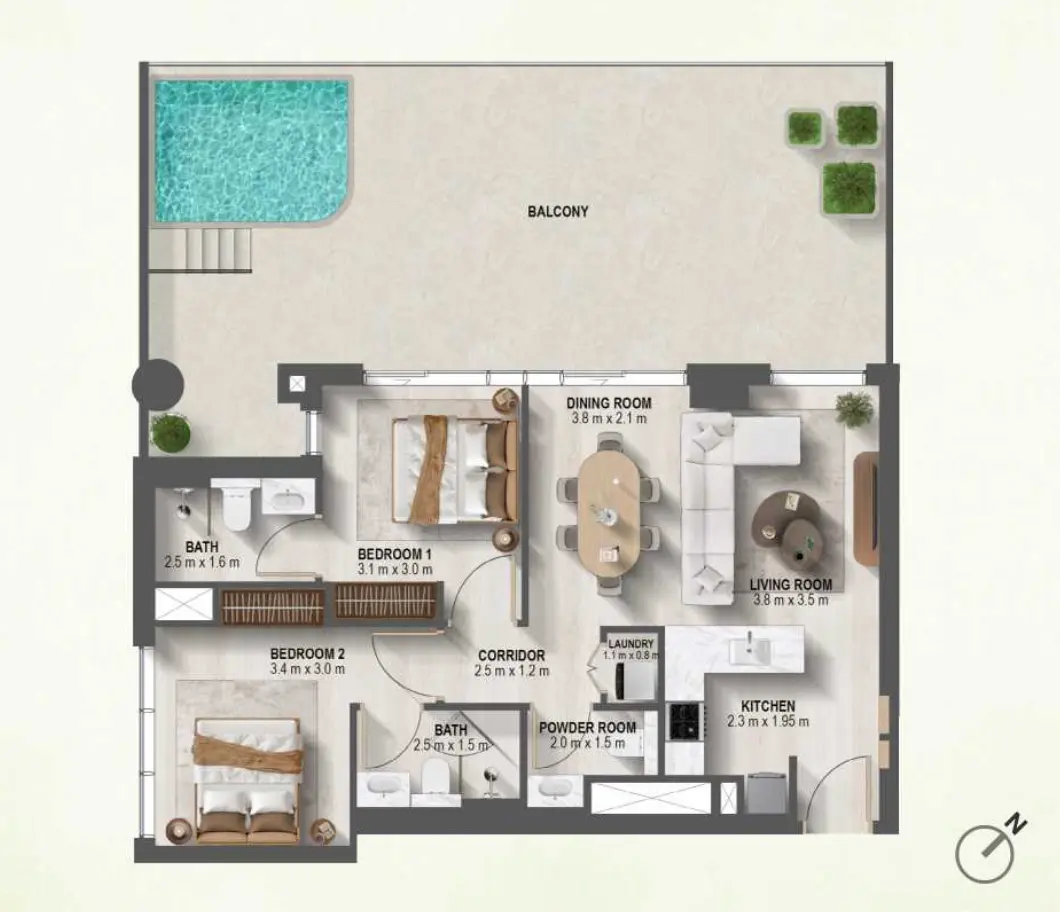 Floor plan for Type A