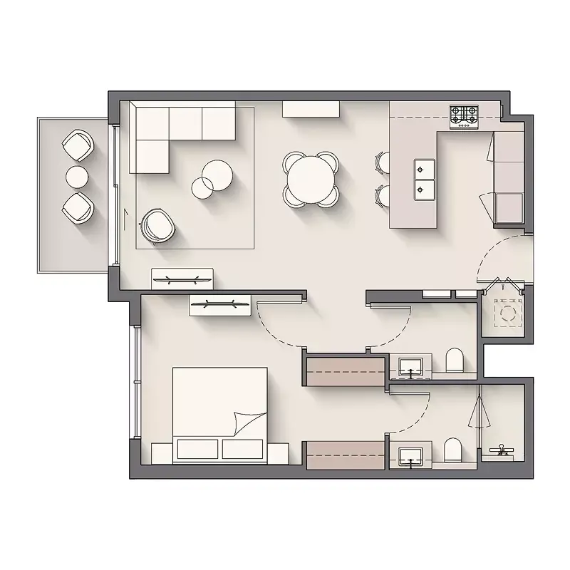 Floor plan for Type 1