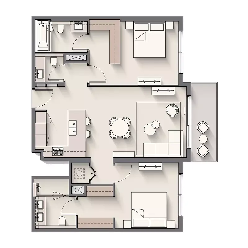Floor plan for Type 1